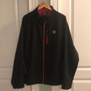 Men’s Volkswagen GTI Black Jacket red 2XL NWOT